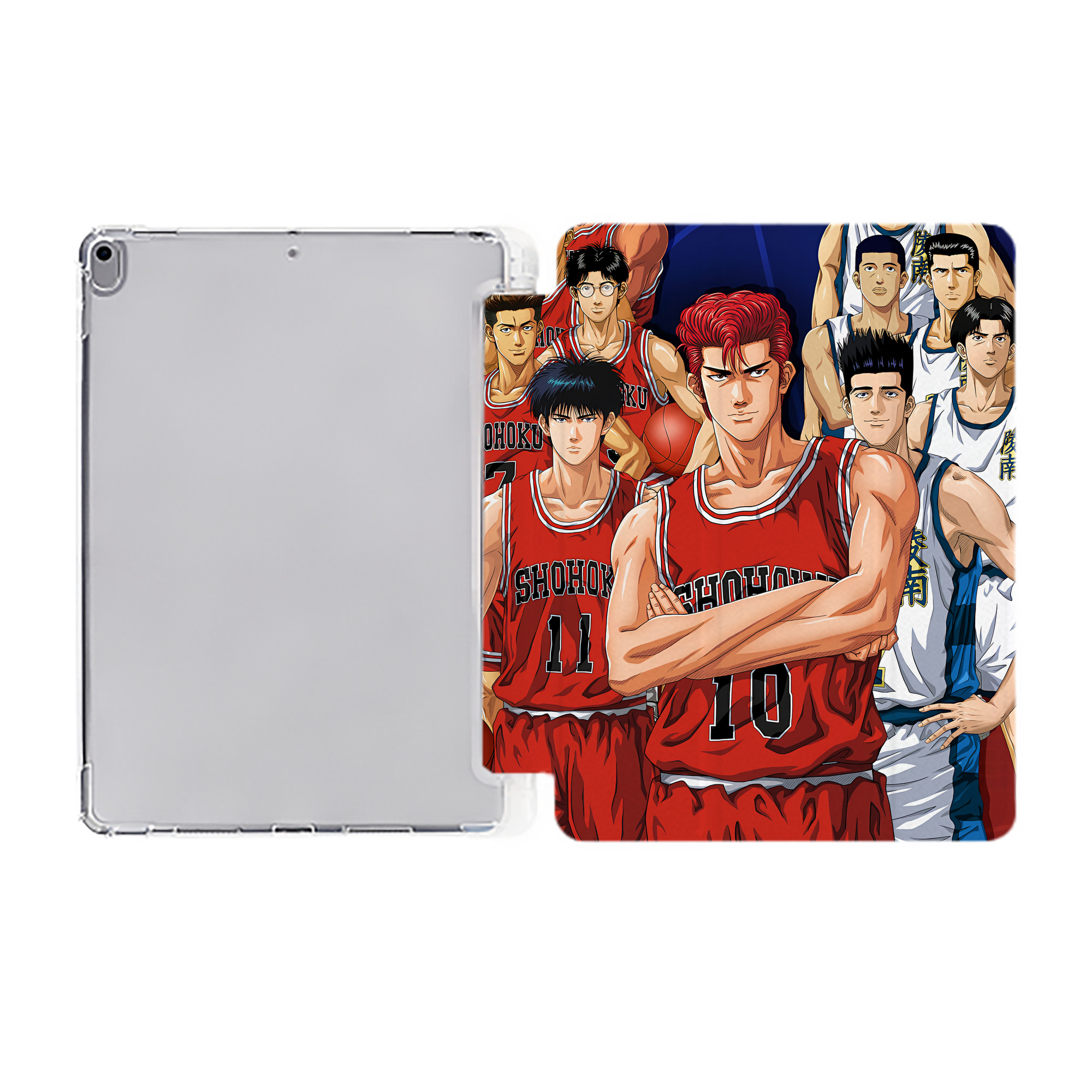 （画像用） SLAM DUNK／スラムダンク IPad ケース ペン収納付き 三つ折りスタンド PUレザー×シリコン 対応機種9.5/10.5/10.9インチ